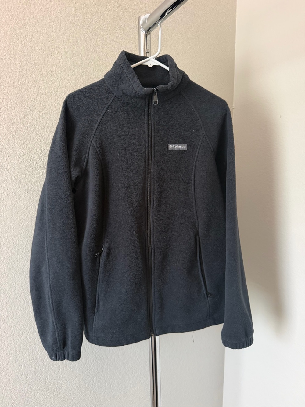 Columbia Woman Black Full-Zip Fleece Jacket